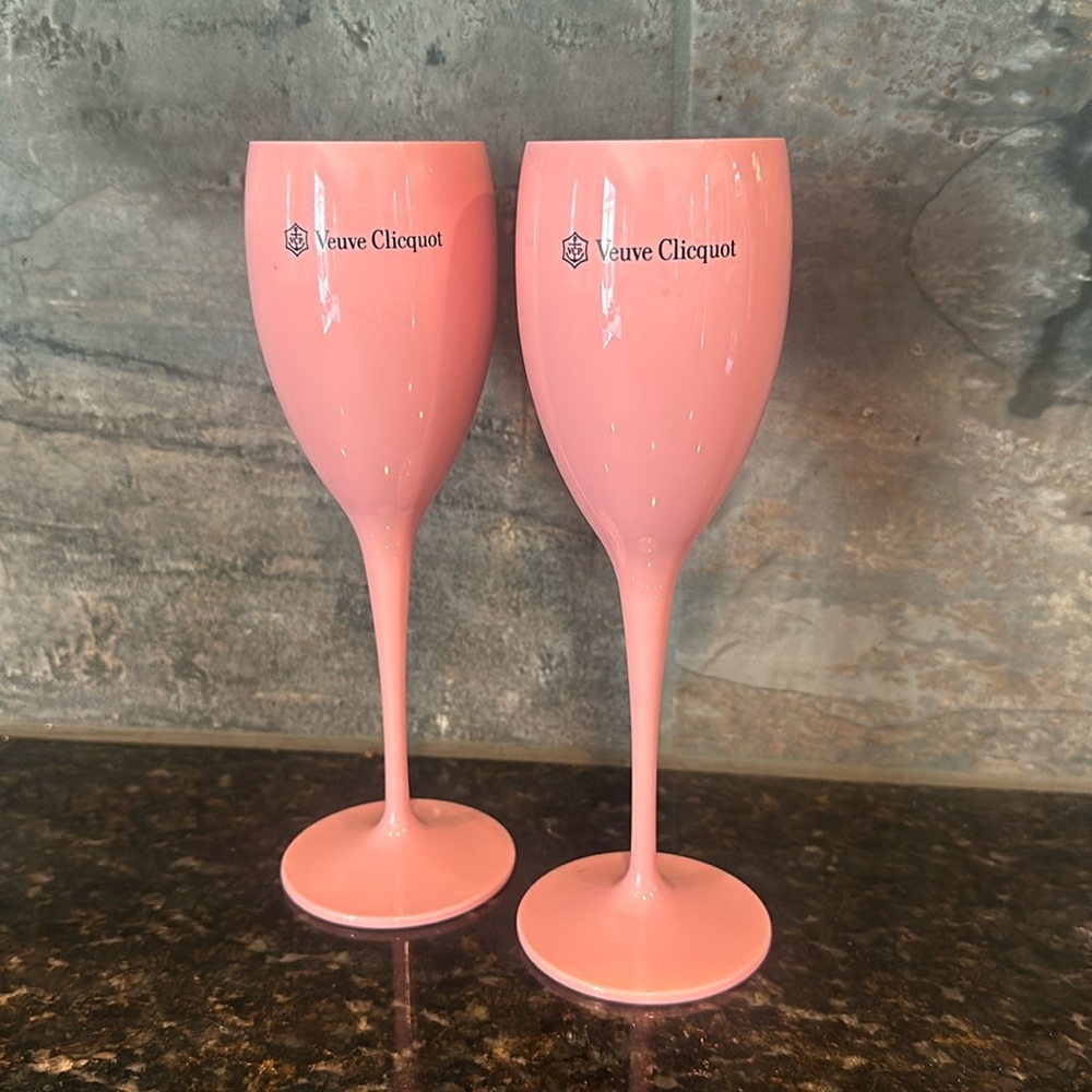 Pink Veuve Clicquot Glasses